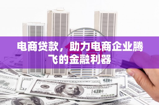 社头电商贷款，助力电商企业腾飞的金融利器