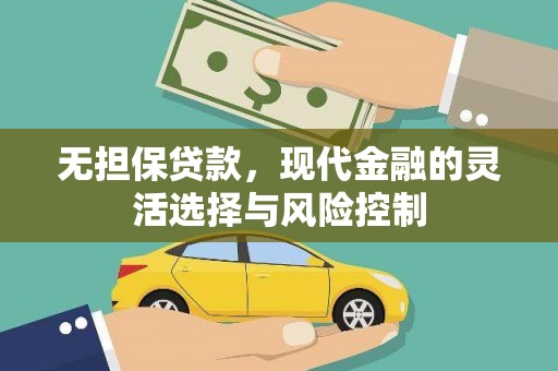 社头无担保贷款，现代金融的灵活选择与风险控制