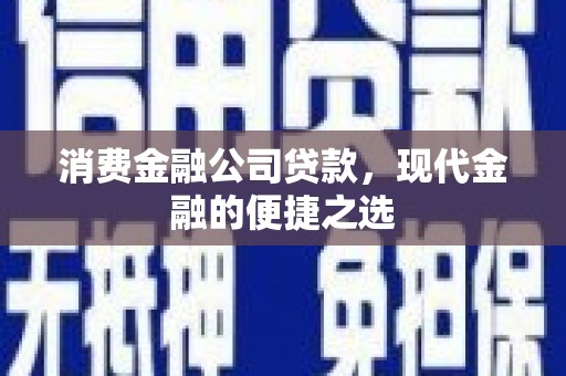社头消费金融公司贷款，现代金融的便捷之选