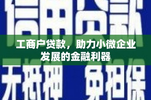 社头工商户贷款，助力小微企业发展的金融利器