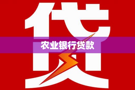 社头农业银行贷款