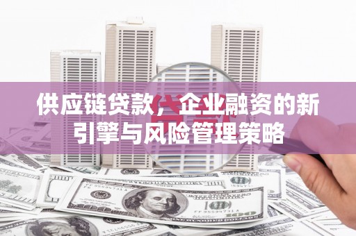 社头供应链贷款，企业融资的新引擎与风险管理策略