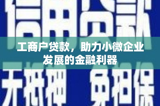 社头工商户贷款，助力小微企业发展的金融利器