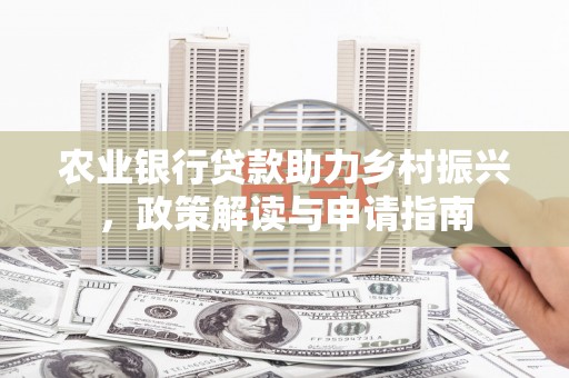 社头农业银行贷款助力乡村振兴，政策解读与申请指南