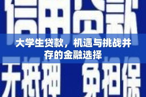 社头大学生贷款，机遇与挑战并存的金融选择