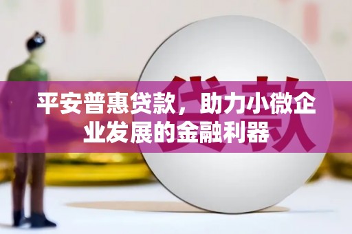 社头平安普惠贷款，助力小微企业发展的金融利器