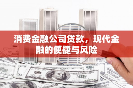 社头消费金融公司贷款，现代金融的便捷与风险